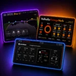 Audio effects VST plugins — FabFilter Pro-Q3, Valhalla VintageVerb reverb and Soundtoys EchoBoy delay