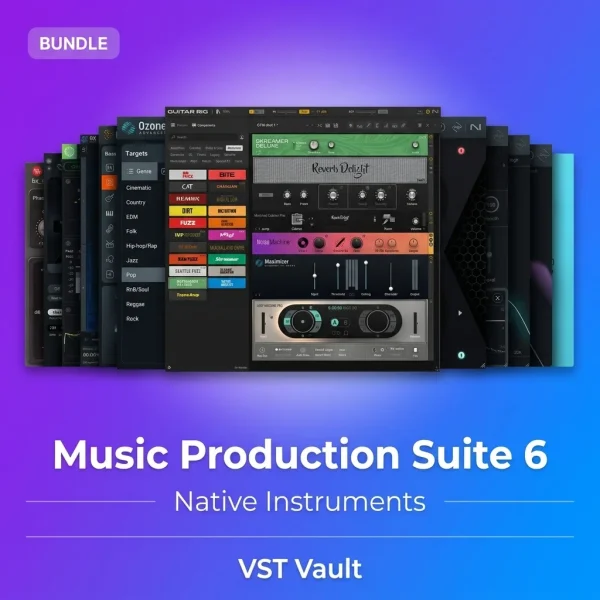iZotope Music Production Suite 6 complete plugin bundle product cover for mixing and mastering