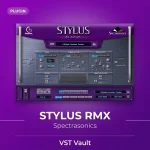 Spectrasonics Stylus RMX realtime groove module VST plugin interface with groove browser and edit controls