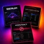 VST presets for music producers — Serum presets, Omnisphere presets and Kontakt presets pack covers